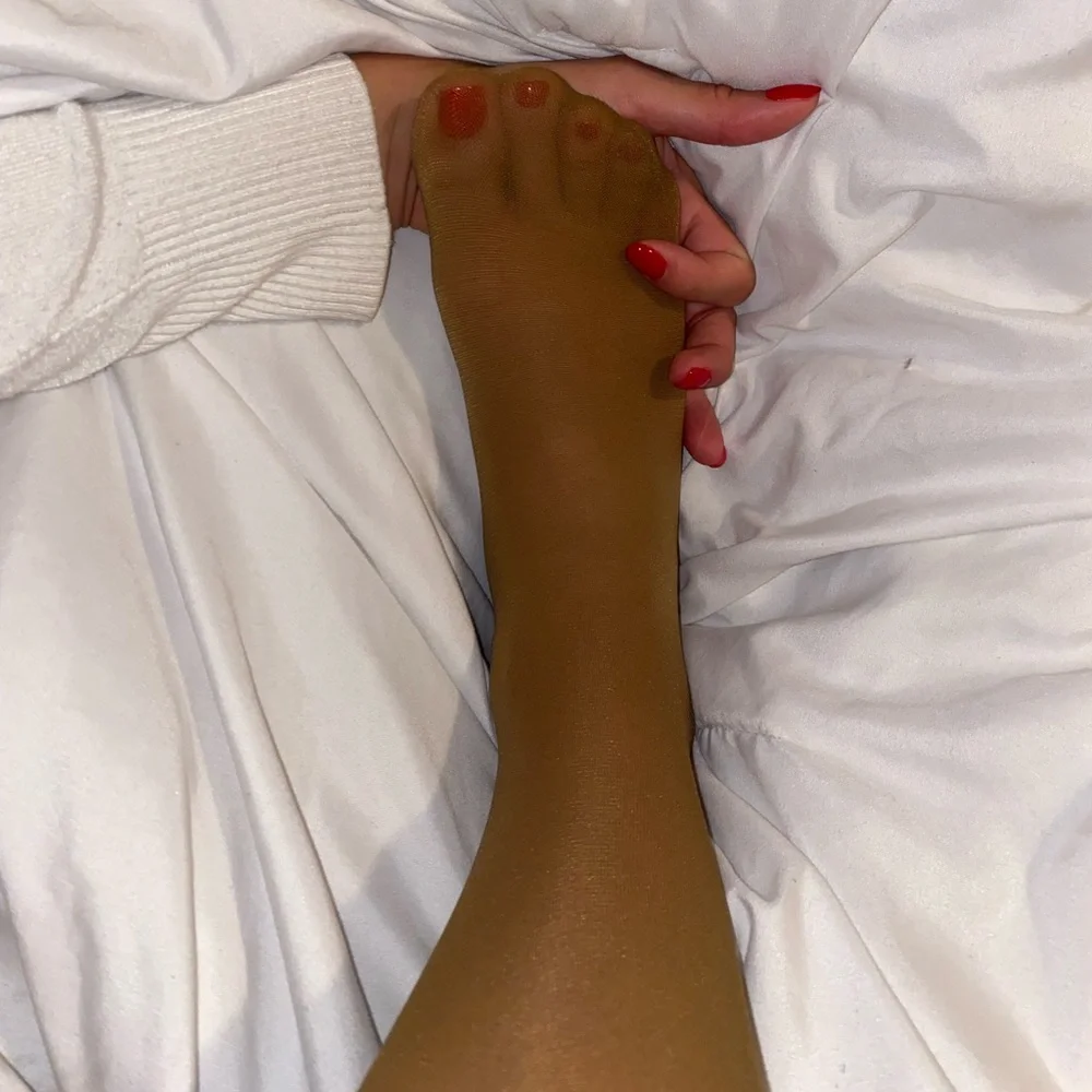 COPY - Tan/ beige pantyhose worn and like new available - Picture 3 of 7